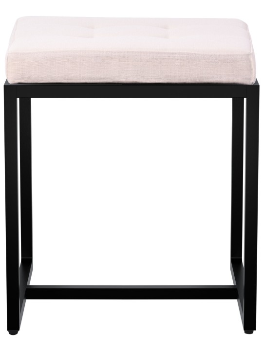 Banqueta de tecido Barci B, creme Banqueta de tecido Barci B, creme