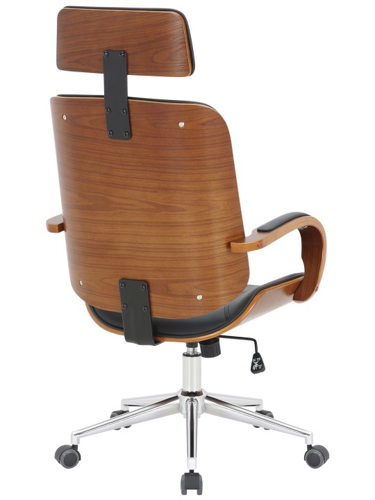 Cadeira de escritório Dayton, nogueira/preto