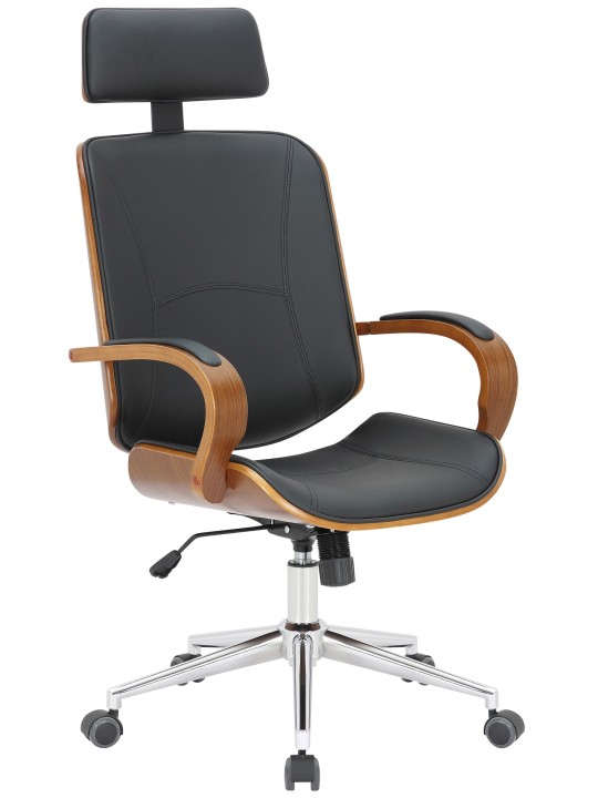 Cadeira de escritório Dayton, nogueira/preto