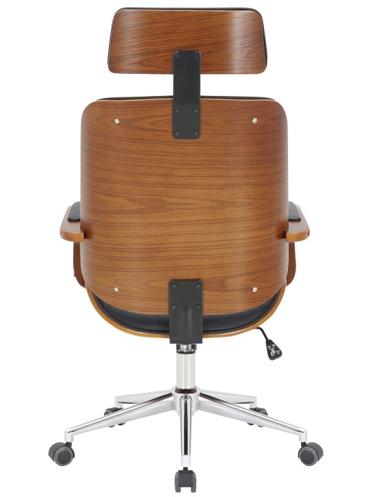 Cadeira de escritório Dayton, nogueira/preto