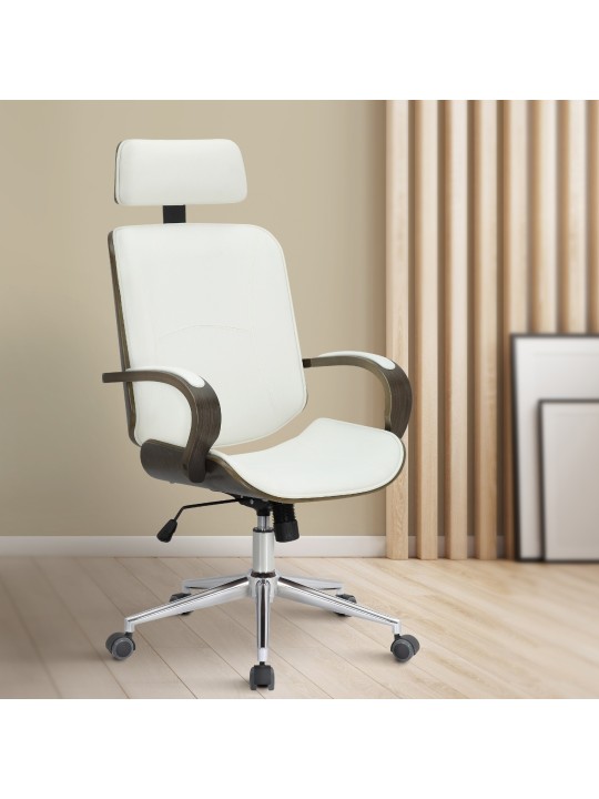 Cadeira de escritório Dayton cinza, branco/cinza