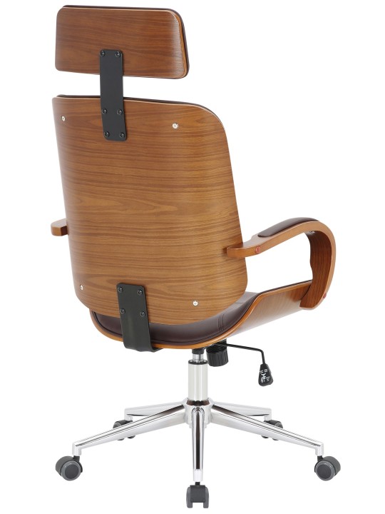 Cadeira de escritório Dayton, nogueira/castanho