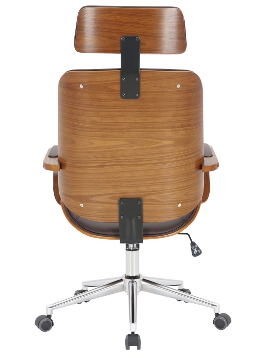 Cadeira de escritório Dayton, nogueira/castanho