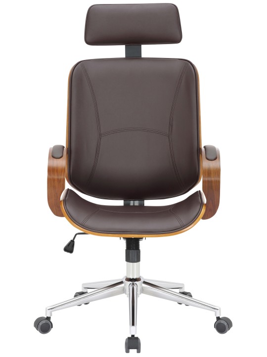 Cadeira de escritório Dayton, nogueira/castanho