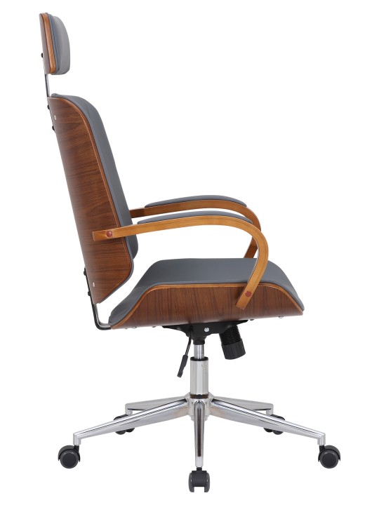 Cadeira de escritório Dayton, nogueira/cinza