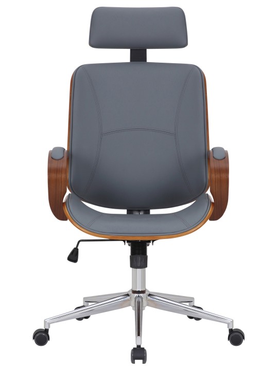 Cadeira de escritório Dayton, nogueira/cinza