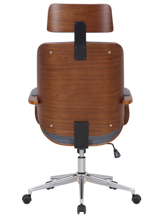 Cadeira de escritório Dayton, nogueira/cinza