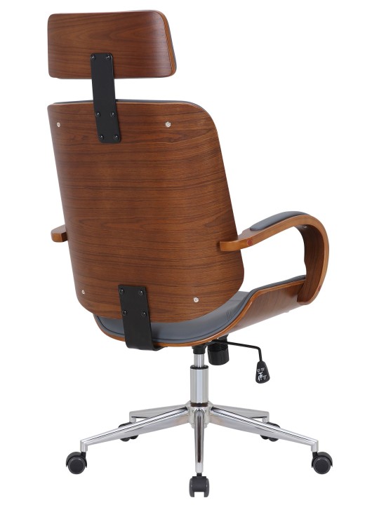 Cadeira de escritório Dayton, nogueira/cinza