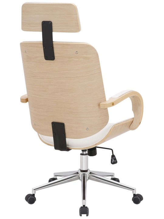 Cadeira de escritório Dayton, natural/branco