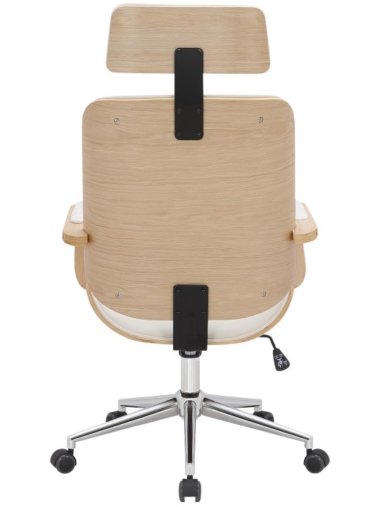 Cadeira de escritório Dayton, natural/branco
