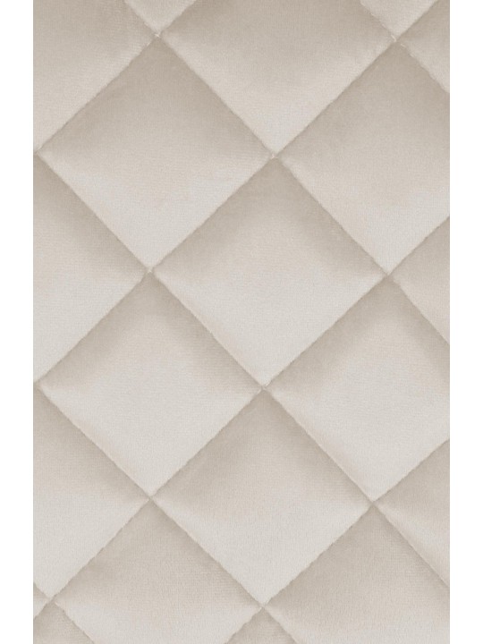 Banqueta alta Kasson veludo, creme