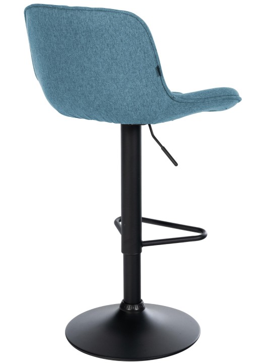 Banqueta alta tecido Kasson, azul