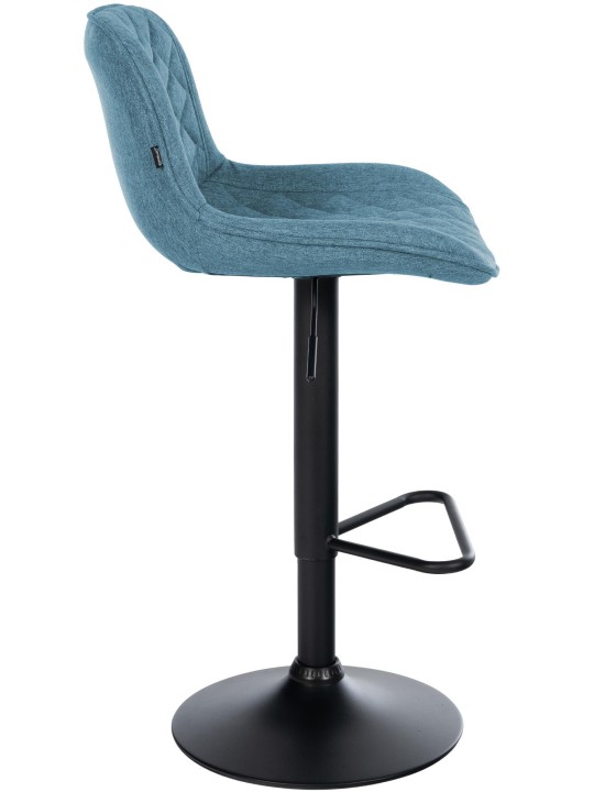 Banqueta alta tecido Kasson, azul