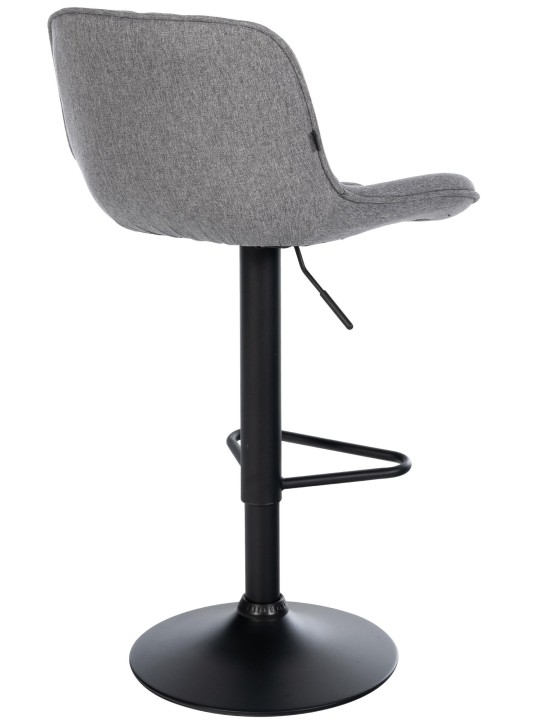 Banqueta alta tecido Kasson, cinza escuro