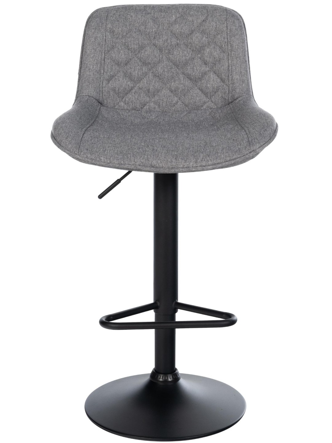 Banqueta alta tecido Kasson, cinza escuro