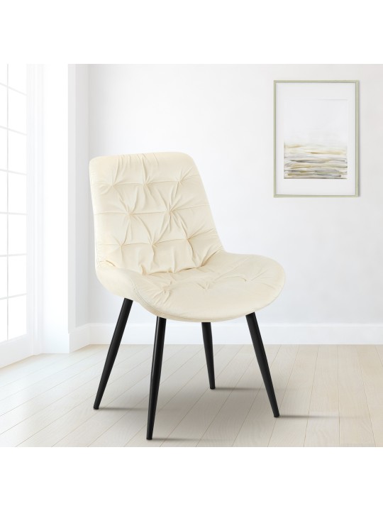 Conjunto de 2 cadeiras de jantar Rossford, creme Conjunto de 2 cadeiras de jantar Rossford, creme