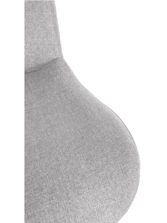 Conjunto de 2 bancos altos em tecido Solon, cinza claro