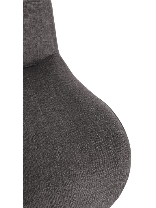 Conjunto de 2 bancos altos em tecido Solon, cinza escuro Conjunto de 2 bancos altos em tecido Solon, cinza escuro