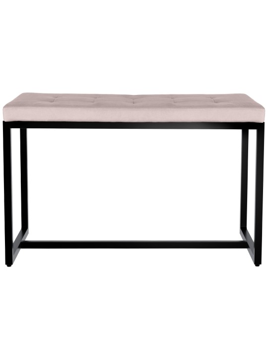 Banco Barci B veludo, cinza claro