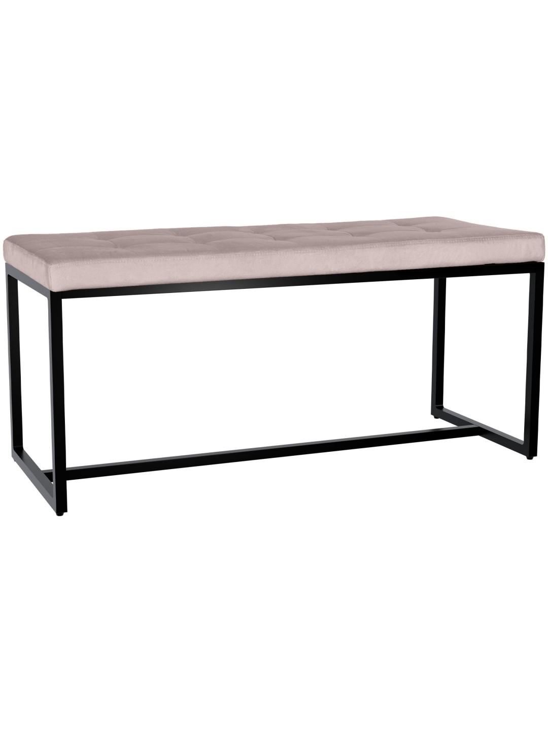 Banco Barci B veludo, cinza claro