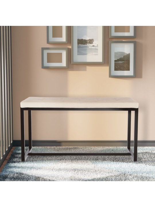 Banco Barci B veludo, creme