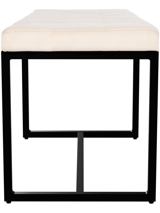 Banco Barci B veludo, creme