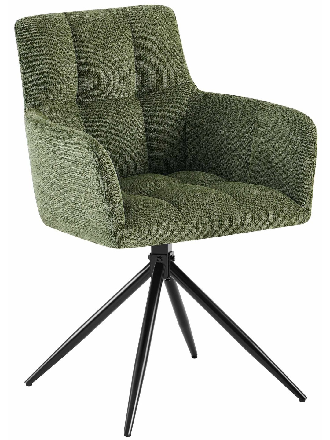 Cadeira da sala de jantar tecido Jonah, verde