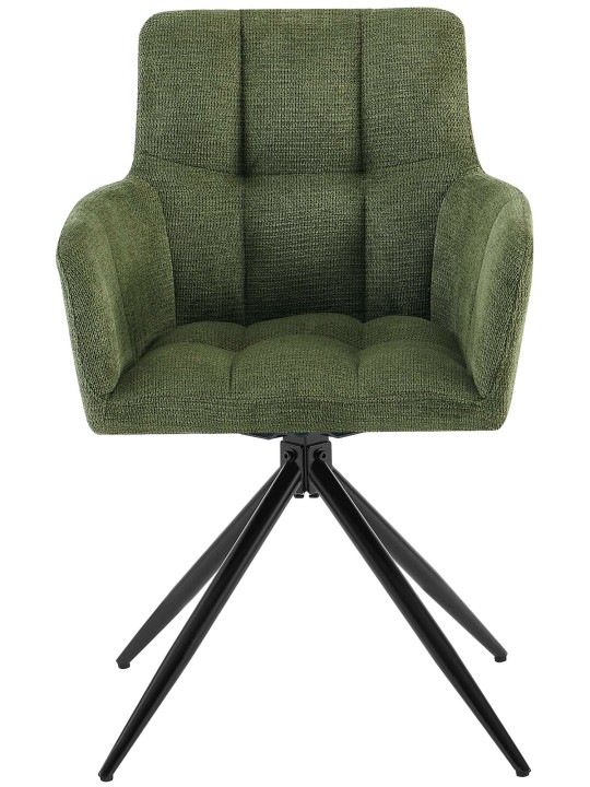 Cadeira da sala de jantar tecido Jonah, verde