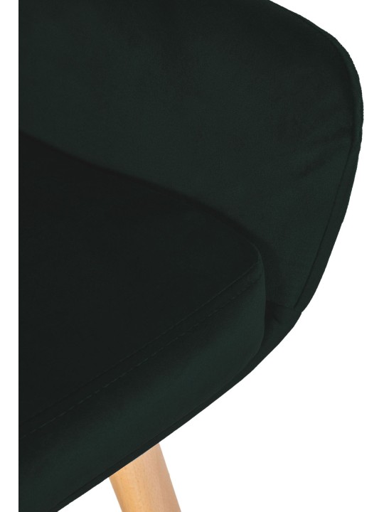 Conjunto de 2 bancos altos Grant veludo, verde