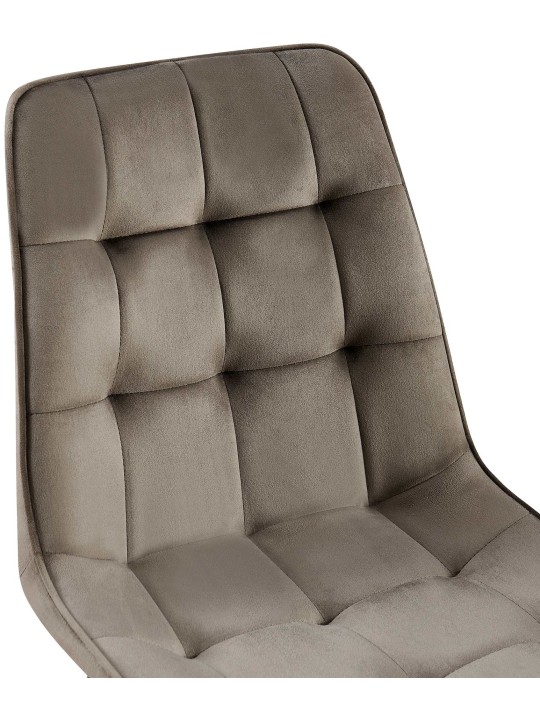 Conjunto de 2 cadeiras de jantar em veludo Gifford, antracite