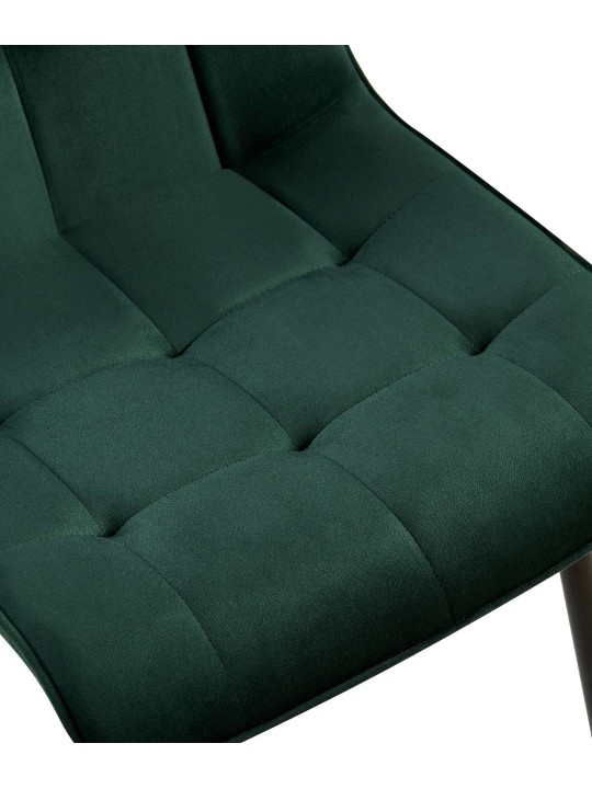 Conjunto de 2 cadeiras de jantar em veludo Gifford, verde Conjunto de 2 cadeiras de jantar em veludo Gifford, verde