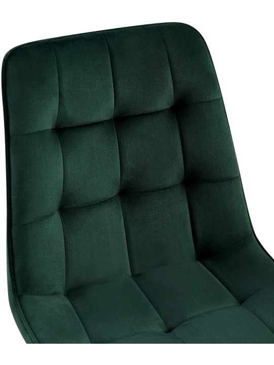 Conjunto de 2 cadeiras de jantar em veludo Gifford, verde Conjunto de 2 cadeiras de jantar em veludo Gifford, verde