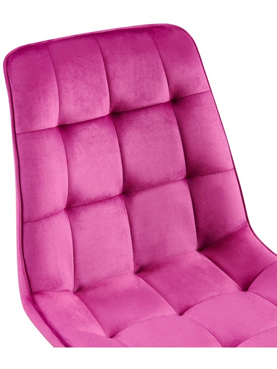 Conjunto de 2 cadeiras de jantar em veludo Gifford, lilás