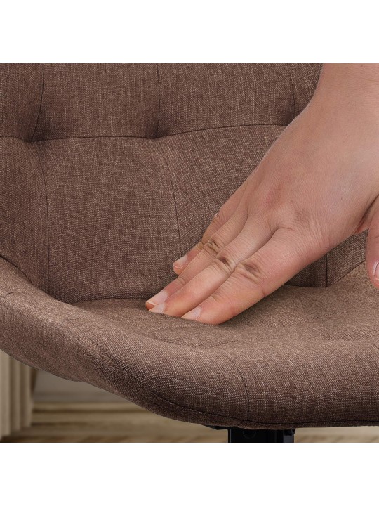 Conjunto de 2 cadeiras de jantar tecido Merna, taupe Conjunto de 2 cadeiras de jantar tecido Merna, taupe