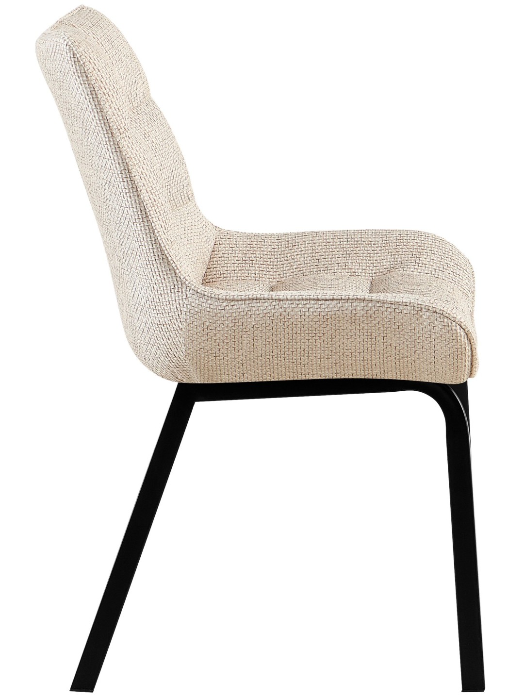 Conjunto de 2 cadeiras tecido Saranda, marfim