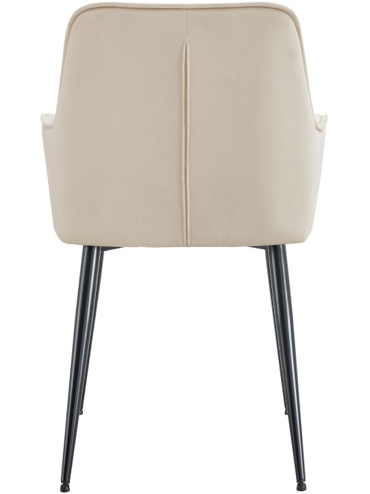 Conjunto de 2 cadeiras de jantar de veludo Ferndale, creme Conjunto de 2 cadeiras de jantar de veludo Ferndale, creme