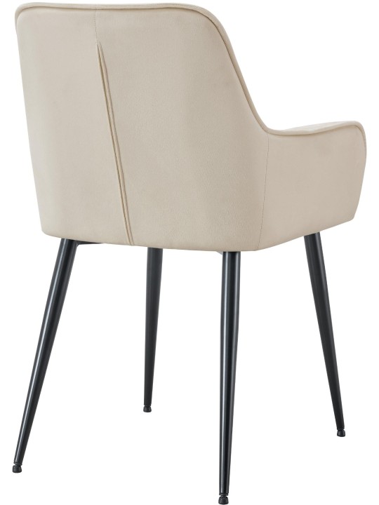 Conjunto de 2 cadeiras de jantar de veludo Ferndale, creme Conjunto de 2 cadeiras de jantar de veludo Ferndale, creme