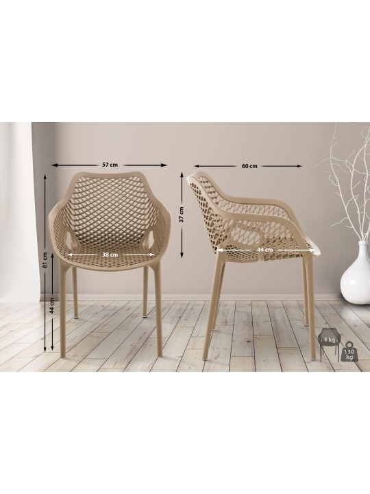 Cadeira Air XL, cor de lama Cadeira Air XL, cor de lama