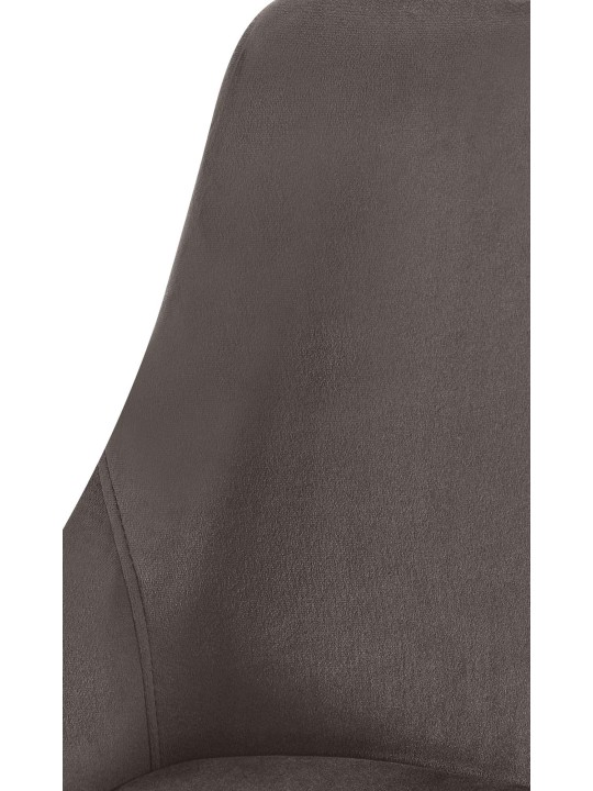 Cadeira da sala de jantar Elmira veludo dourado, antracite