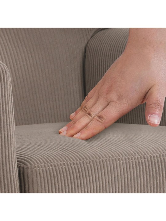 Poltrona Kioni Cordão, castanho escuro