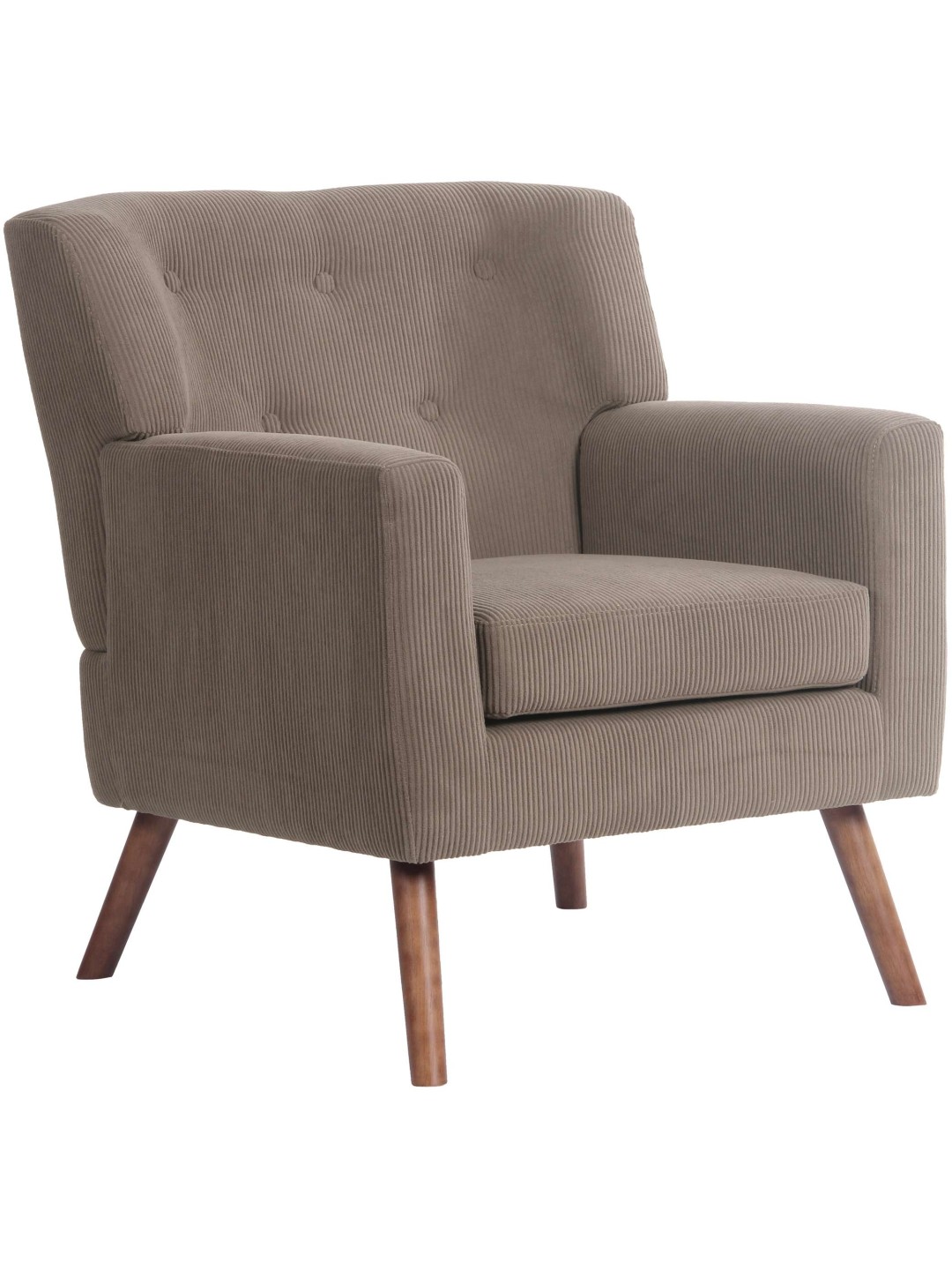 Poltrona Kioni Cordão, castanho escuro