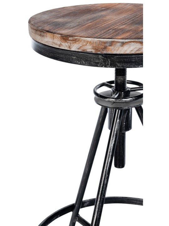 Conjunto de 2 bancos altos Karla, prata