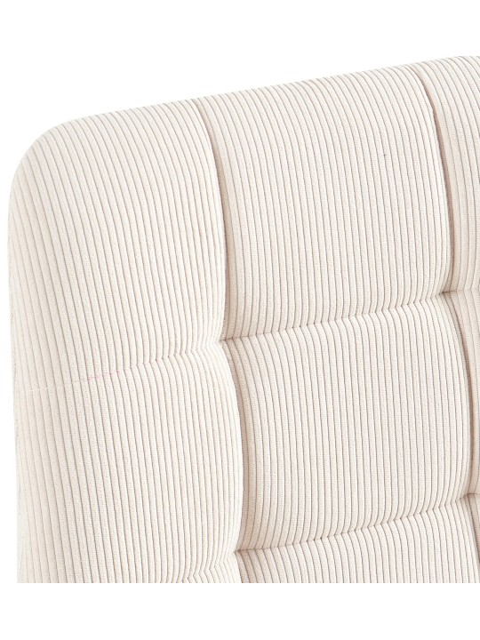 Cadeira da sala de jantar Antibes Cord, creme