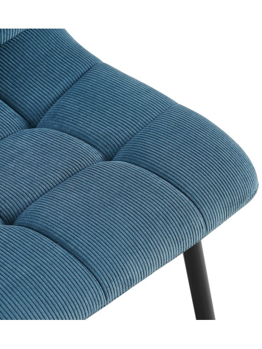 Cadeira de sala de jantar Tilde Cord, azul