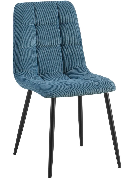 Cadeira de sala de jantar Tilde Cord, azul
