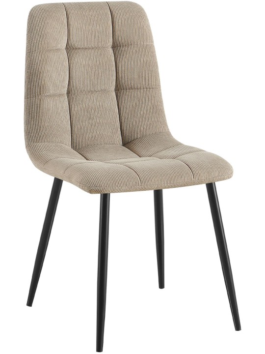 Cadeira de sala de jantar Tilde Cord, taupe