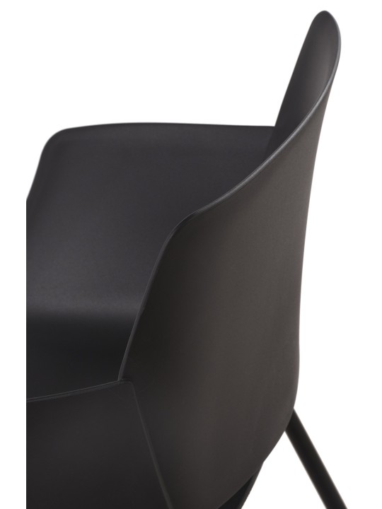 Conjunto de 2 cadeiras Alpena, preto