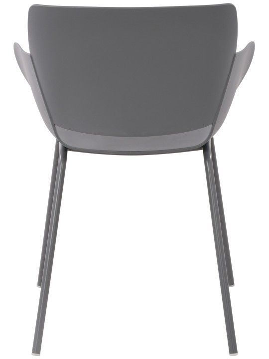 Conjunto de 2 cadeiras Alpena, cinza escuro