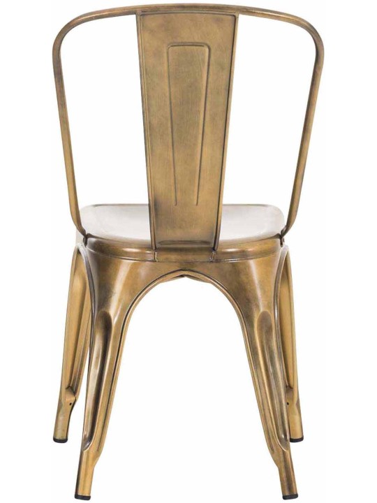 Conjunto de 4 cadeiras Benedict, dourado