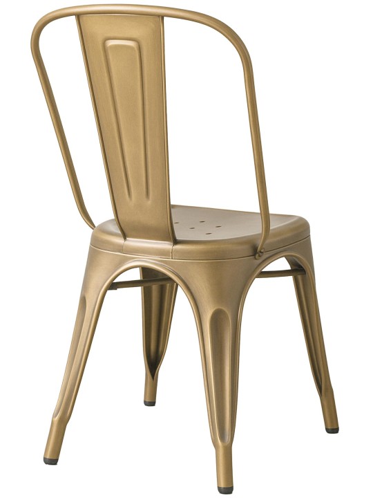 Conjunto de 4 cadeiras Benedict, dourado